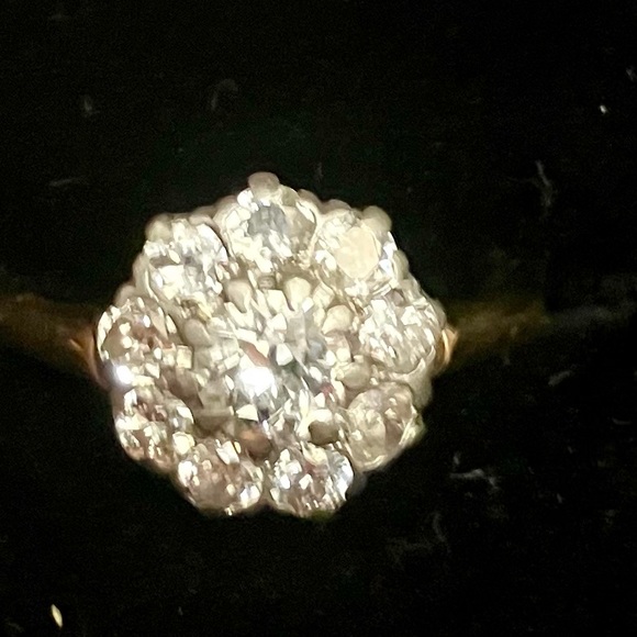 Vintage mine cut diamond ring - Picture 3 of 5